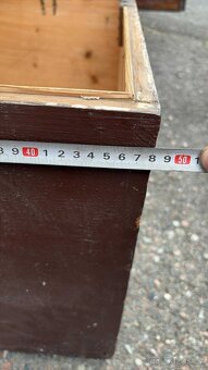 Stará dřevěná truhla ve velmi dobrém stavu - 7