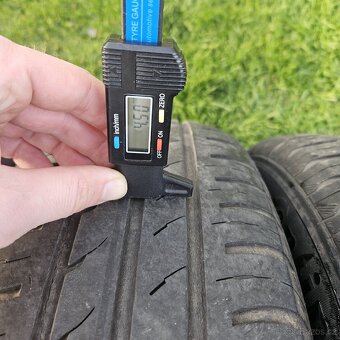 Plechové disky 15" 5x112 se staršími letními pneu 195/65R15 - 7