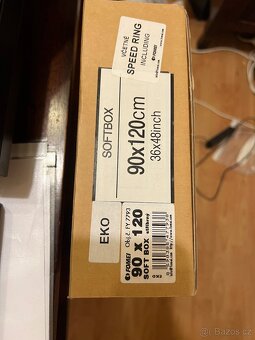 2× Fomei softbox 90×120 cm – výborný stav, Speed Ring - 7