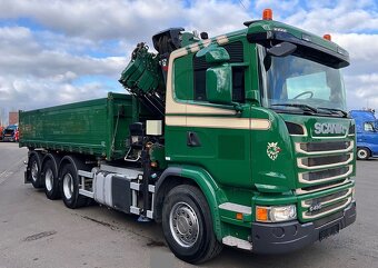 Scania G 490 - 8x4 – Valník/Sklápěč + HR-HIAB 24tnm – EURO 6 - 7