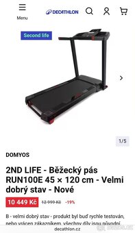 Běžecký pás Domyos RUN100 (skládací) DOVEZU - 7