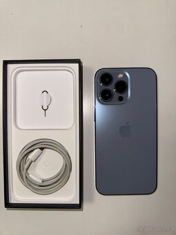 iPhone 13 Pro 256 GB – světle modrý, s krabičkou + 6 obalů - 7