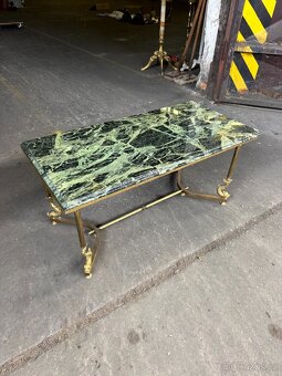 Konferenční zelený mramorový stůl (132033) - 7