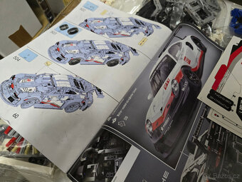 STAVEBNICE Porsche 911 RSR + osvětlení auta (náhrada) - 7