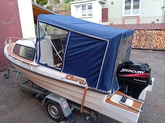 Kajutovy člun 430+Mercury big foot 30efi4T+přívěs - 7