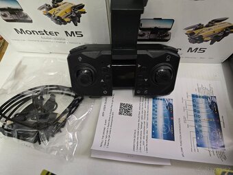 M5 dron s duální HD kamerou, boxem a příslušenství - 7