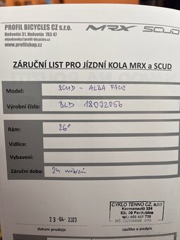 Jízdní kolo SCUD 26” ALBA FACE - 7