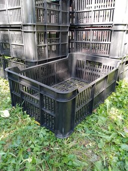 Plastové přepravky černé OZ 600x400x220 - 7