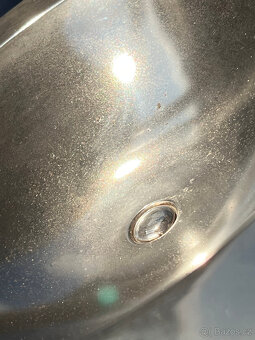 Kovový, alpakový retro nástolec V 12 cm - 7