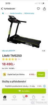 BĚŽECKÝ PÁS LIFEFIT TM5250 (platná ZÁRUKA i dolňky) - 7