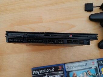 PS2 Slim, ovladač + 6 her / PlayStation 2 - 7