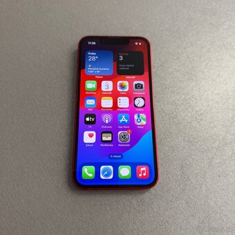 iPhone 13 mini 128GB červený, pěkný stav, 12 měsíců záruka - 7