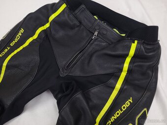 FLM Greyhound Neon pánska kožená moto kombinéza L 52 - 7