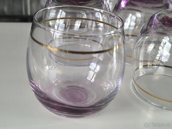 Sada 6-ti ks starožitných skleniček - 7