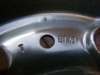 Plechové disky kola originál VW Škoda 5x112 6Jx15 ET43 - 7
