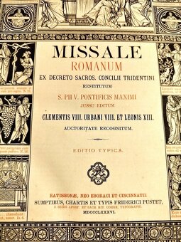 MISSALE ROMANUM (ŘÍMSKÝ MISÁL) - 1886 - 7