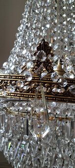 Starožitný velký řišťálová lustr 1920 - 30 - 7