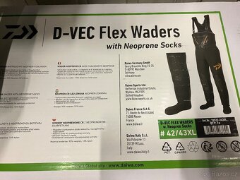 Neoprenové broďáky Daiwa D-Flex Waders s ponožkou - 7