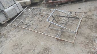 Stará železná okna, 12 ks-100x220cm, fabrické okno - 7