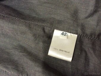 Krátká bunda Gold Case z přírodní kůže,100% authentic - 7