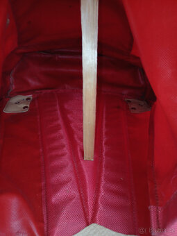 Batoh retro červený - 7