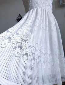 Svatební krajkové společenské party šaty Zara nové - 7