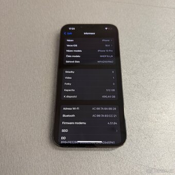 iPhone 13 Pro 512GB, pěkný stav, 12 měsíců záruka - 7