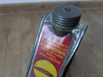 Stará trojúhelníková plechovka Aeroshell - ORIGINÁL - 7