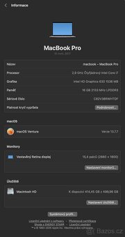 MacBook Pro 15" 2017 i7 / 16GB / 512GB / Pro 560 - 7