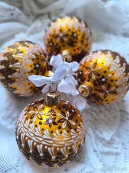 Ručně malované vánoční ozdoby - 7