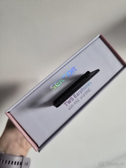 Bezdrátová sluchátka Sencor SEP GRIM ANC TWS Rose růžová - 7