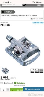 SPD Shimano M324 , nové - 7