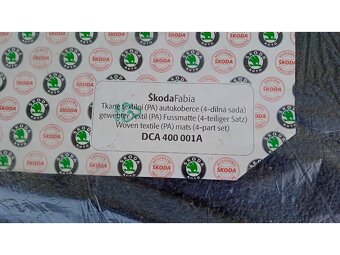 sada textilních koberců Škoda Fabia I (6Y) DCA400001A - 7