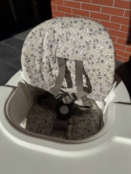 Rostoucí židle STOKKE STEPS bílá, nohy dub OAK - 7