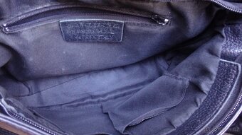 Černá kožená kabelka BORSE IN PELLE - 7