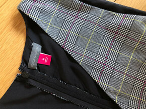 Nové luxusní kostkované šaty Vince Camuto, vel. L - 7