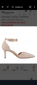 TAMARIS lodičky velikost 36 na ples, svatbu boty - 7