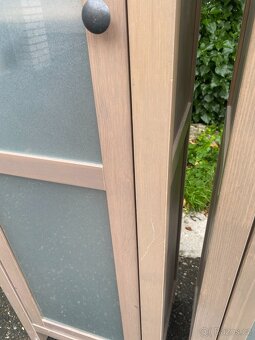 IKEA Hemnes vitríny - šedohnědé - 2 kusy - 7