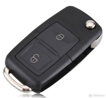 Prodám nový 2 či 3 tlačítkový vystřelovací klíč VW/Škoda - 7