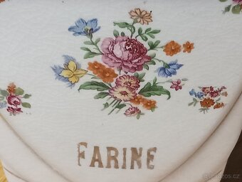 STAROŽITNÁ ART DECO FAJÁNS DÓZA LABRUT & CIE, GRIGNY - 7