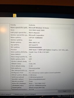 Herní notebook Acer Nitro 5 AN515-45, perfektní stav - 7