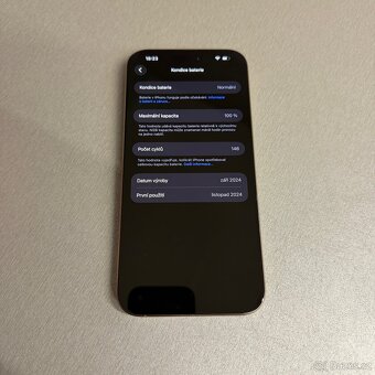 Jako nový iPhone 16 Pro Max 256GB desert titan, 100% bateri - 7