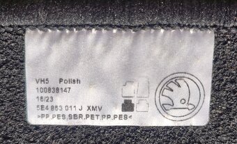 Textilní koberečky originál Škoda Octavia 4 - 7