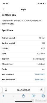 Inline brusle K2, velikost 45 - 7