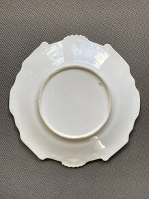 Starožitný zdobený závěsný talíř, 19. st. Anglie - 7