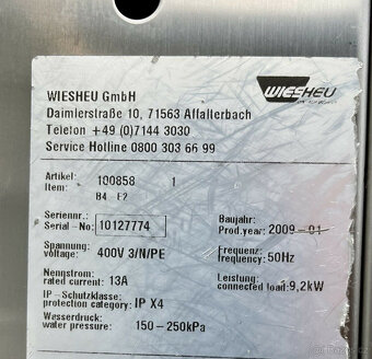 Wiesheu Euromat IS600 + EBO IS600 + digestoř, trouba do obch - 7