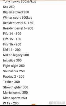 Hry na xbox 360 ceny v textu od 150 - 7