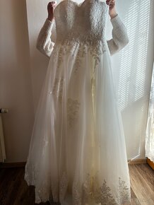 Princeznovské svatební šaty - 7