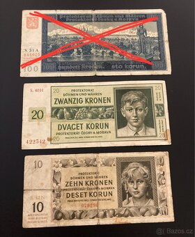 bankovky Protektorát Čechy a Morava 1939-1945 - 7