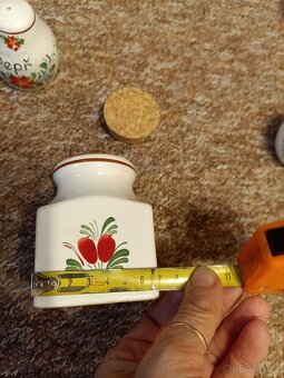 Kořenky malované 7x7x v. 10cm s korkovým uzávěrem - 7